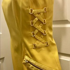 Brand new Cache Yellow Dress. Never Worn With Tags